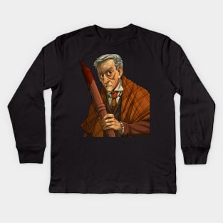 Peter Vincent-- Vampire Killer Kids Long Sleeve T-Shirt